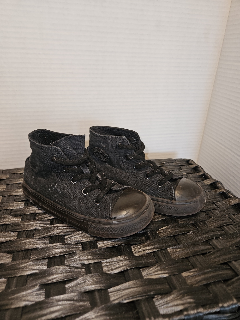 Converse Kids Black High Top Canvas Sneakers